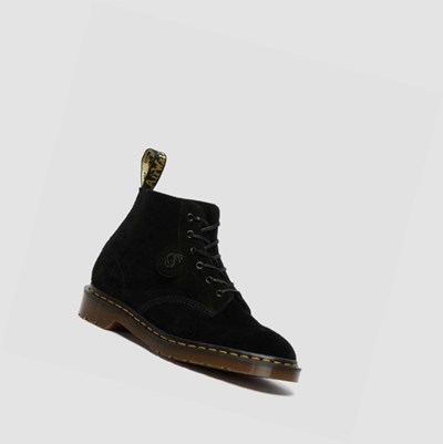 Dr Martens 101 Velúr Férfi Bokacsizma Fekete | 824679BTJ