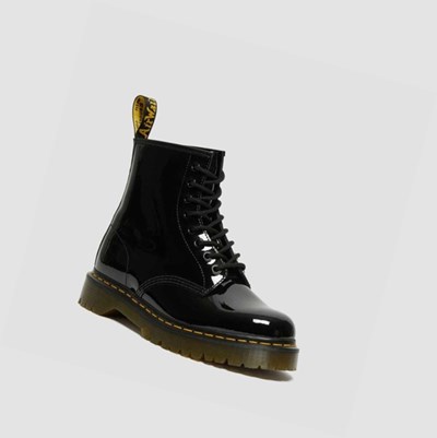 Dr Martens 1460 Bex Lakkbőr Női Fűzős Bakancs Fekete | 728509EKV