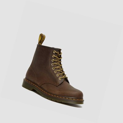 Dr Martens 1460 Crazy Horse Férfi Fűzős Bakancs Barna | 192638VUS