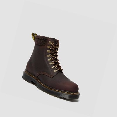 Dr Martens 1460 DM's Wintergrip Fleece Női Bakancs Sötétbarna | 709864SRW