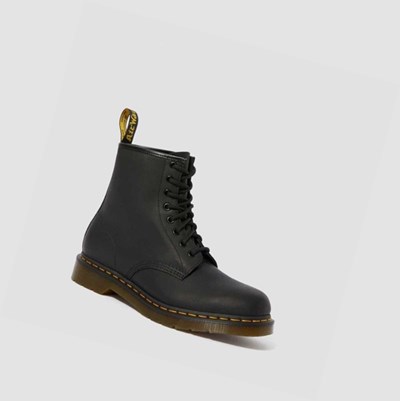 Dr Martens 1460 Greasy Férfi Fűzős Bakancs Fekete | 280967DPM