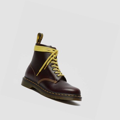 Dr Martens 1460 Pascal Atlas Férfi Fűzős Bakancs Bordó | 651239APJ