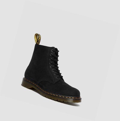 Dr Martens 1460 Pascal Nubuck Férfi Fűzős Bakancs Fekete | 102568YJW