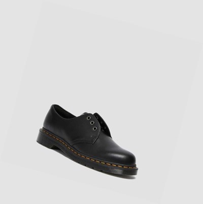 Dr Martens 1461 Elastic Smooth Női Oxford Cipő Fekete | 473592MVY