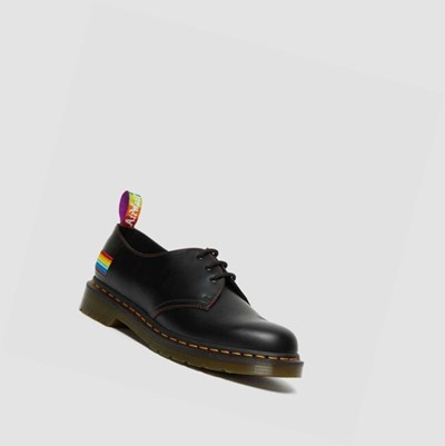 Dr Martens 1461 For Pride Smooth Női Oxford Cipő Fekete | 498051JXL