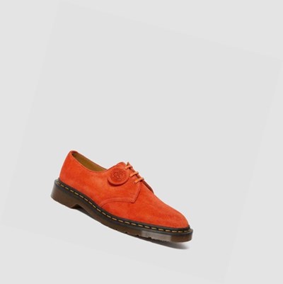 Dr Martens 1461 Made In England Velúr Férfi Oxford Cipő Piros | 748359TJY