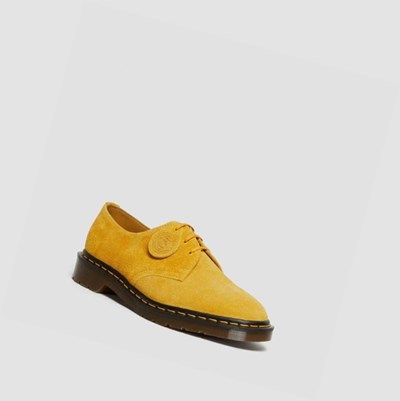 Dr Martens 1461 Made In England Velúr Férfi Oxford Cipő Sárga | 986531YHB