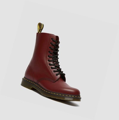 Dr Martens 1490 Smooth Férfi Közepén Borjú Bakancs Rózsaszín Piros | 073962VUK