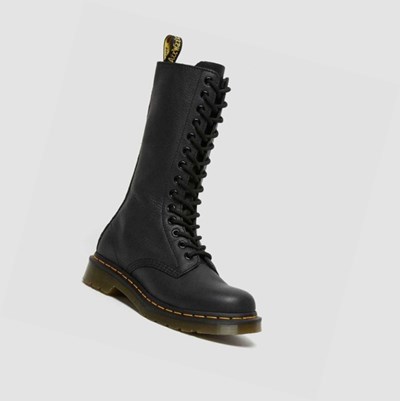 Dr Martens 1B99 Virginia Knee High Női Térdig Érő Bakancs Fekete | 983047RGQ