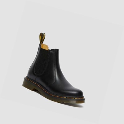 Dr Martens 2976 Smooth Női Chelsea Bakancs Fekete | 378421ZAI