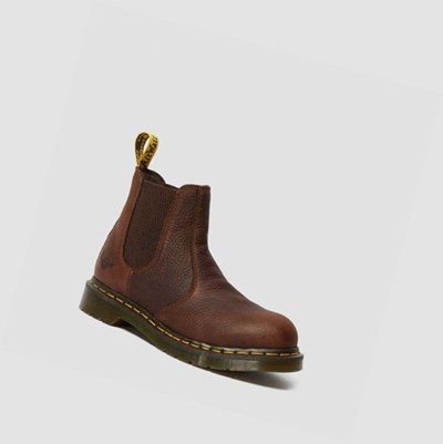 Dr Martens Arbor Steel Toe Női Munkabakancs TEAK INDUSTRIAL BEAR | 724165UBC