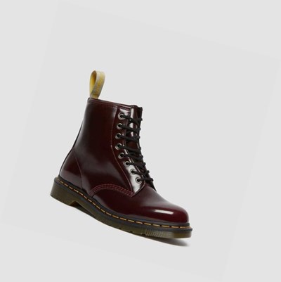 Dr Martens Vegán 1460 Férfi Fűzős Bakancs Rózsaszín Piros | 620489LRN