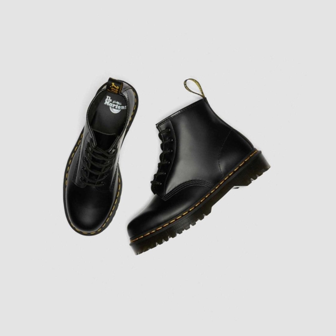 Dr Martens 101 Bex Smooth Férfi Bokacsizma Fekete | 654107QTZ