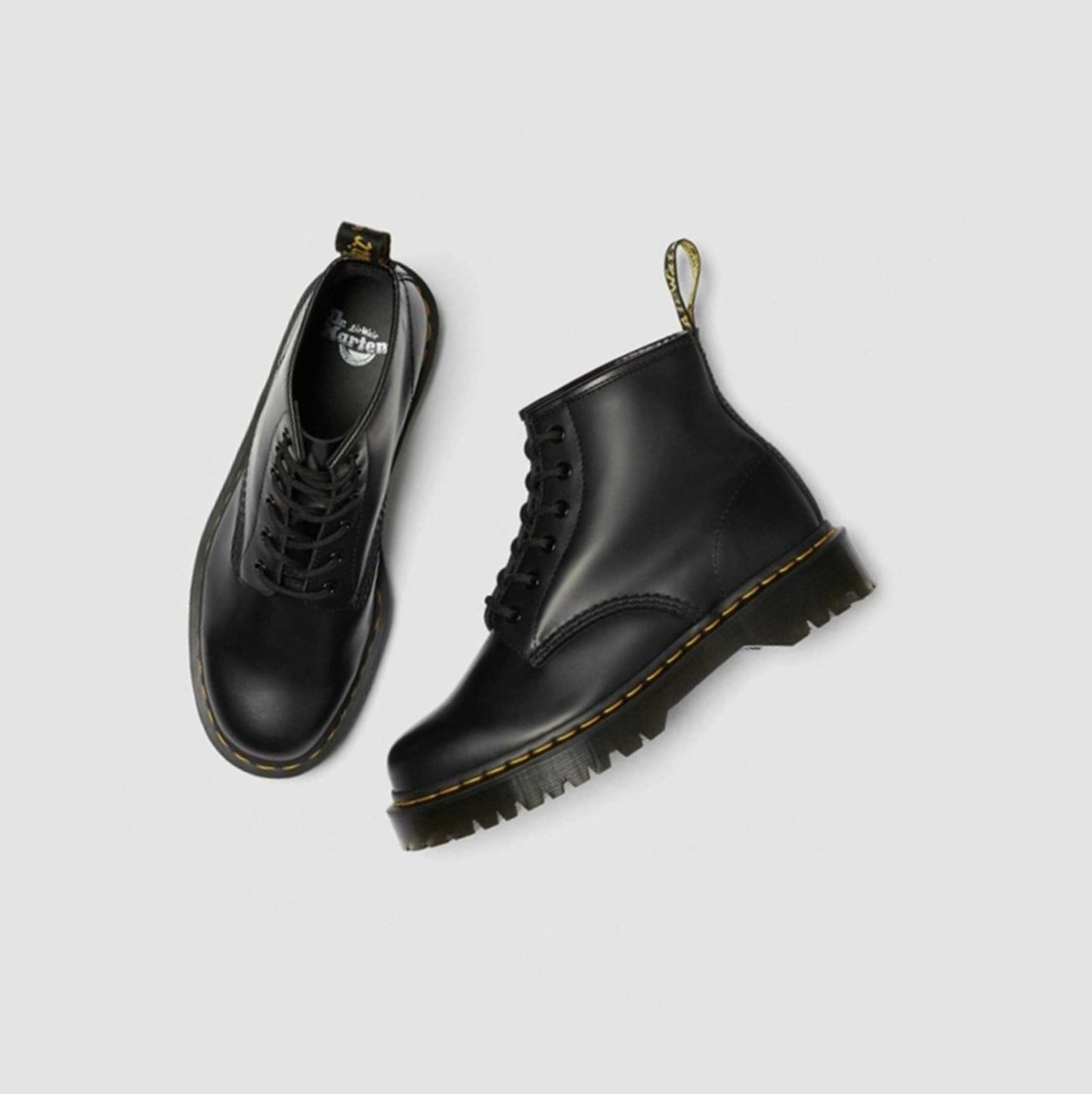 Dr Martens 101 Bex Smooth Férfi Bokacsizma Fekete | 654107QTZ