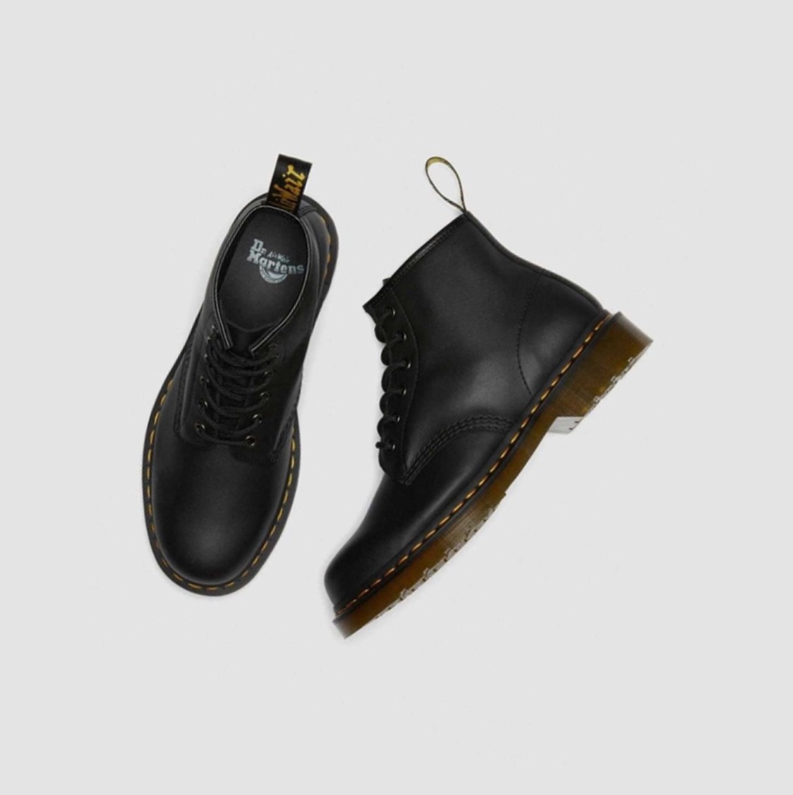 Dr Martens 101 Férfi Bokacsizma Fekete | 845037HAY