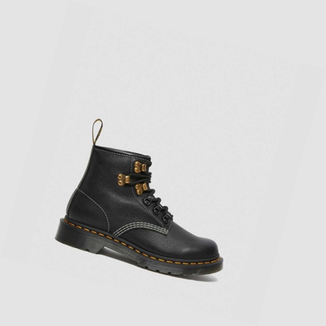 Dr Martens 101 Hardware Virginia Női Bokacsizma Fekete | 542083HWZ