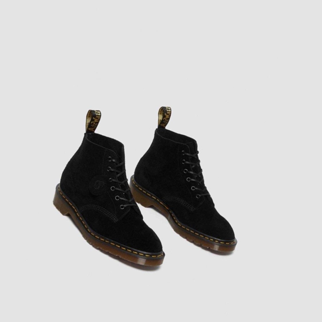 Dr Martens 101 Velúr Férfi Bokacsizma Fekete | 824679BTJ