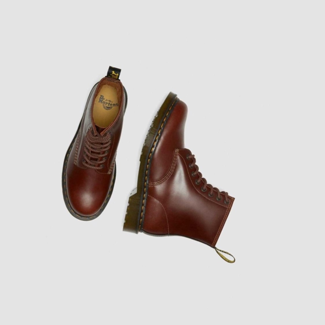 Dr Martens 1460 Abruzzo Férfi Fűzős Bakancs Barna | 479186GWL