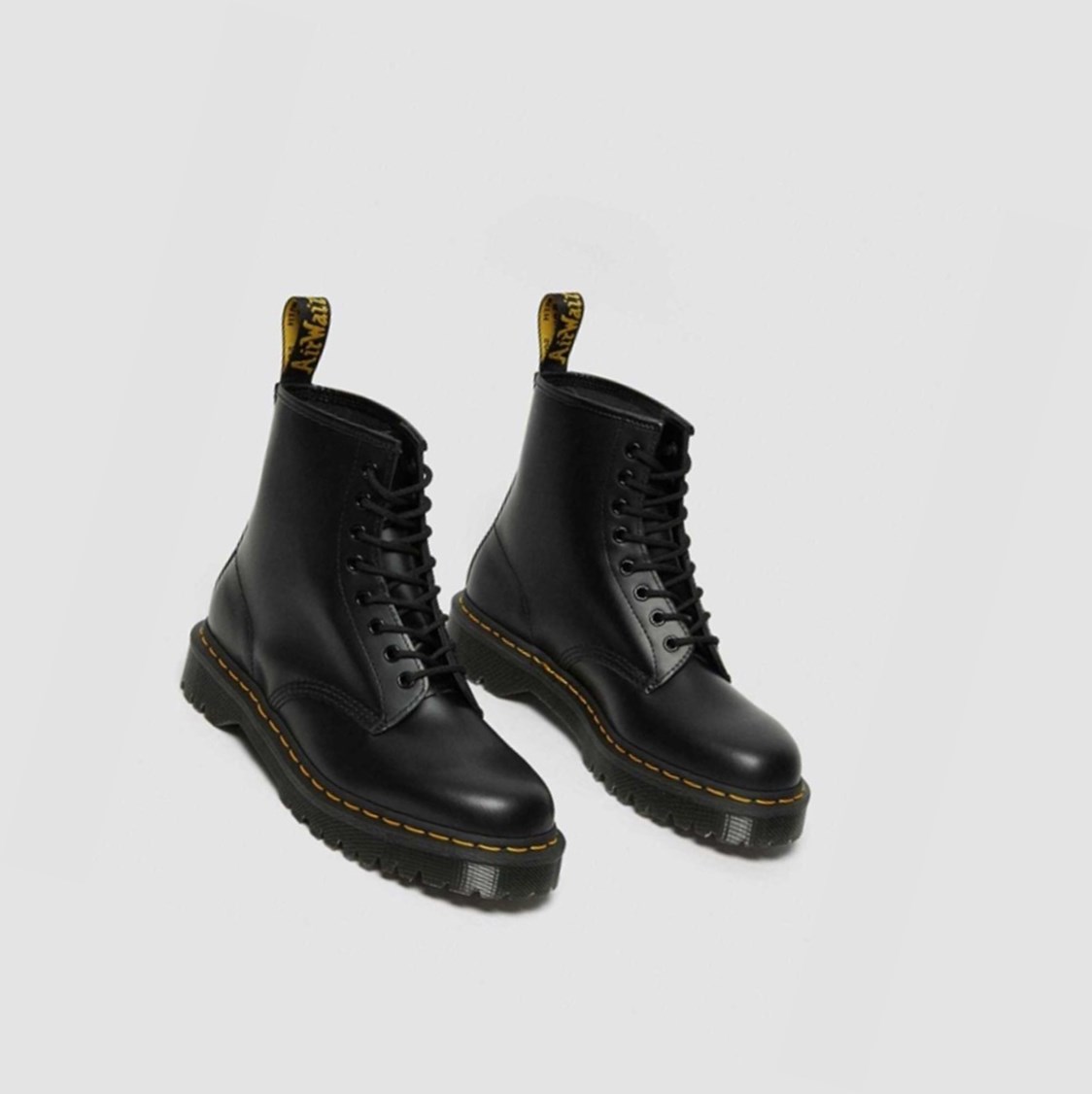 Dr Martens 1460 Bex Smooth Férfi Platform Bakancs Fekete | 176259LDZ