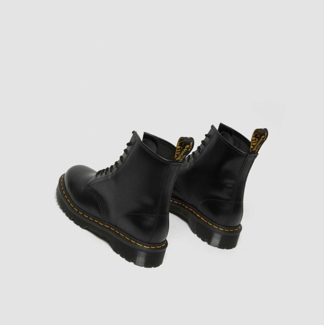 Dr Martens 1460 Bex Smooth Férfi Platform Bakancs Fekete | 176259LDZ