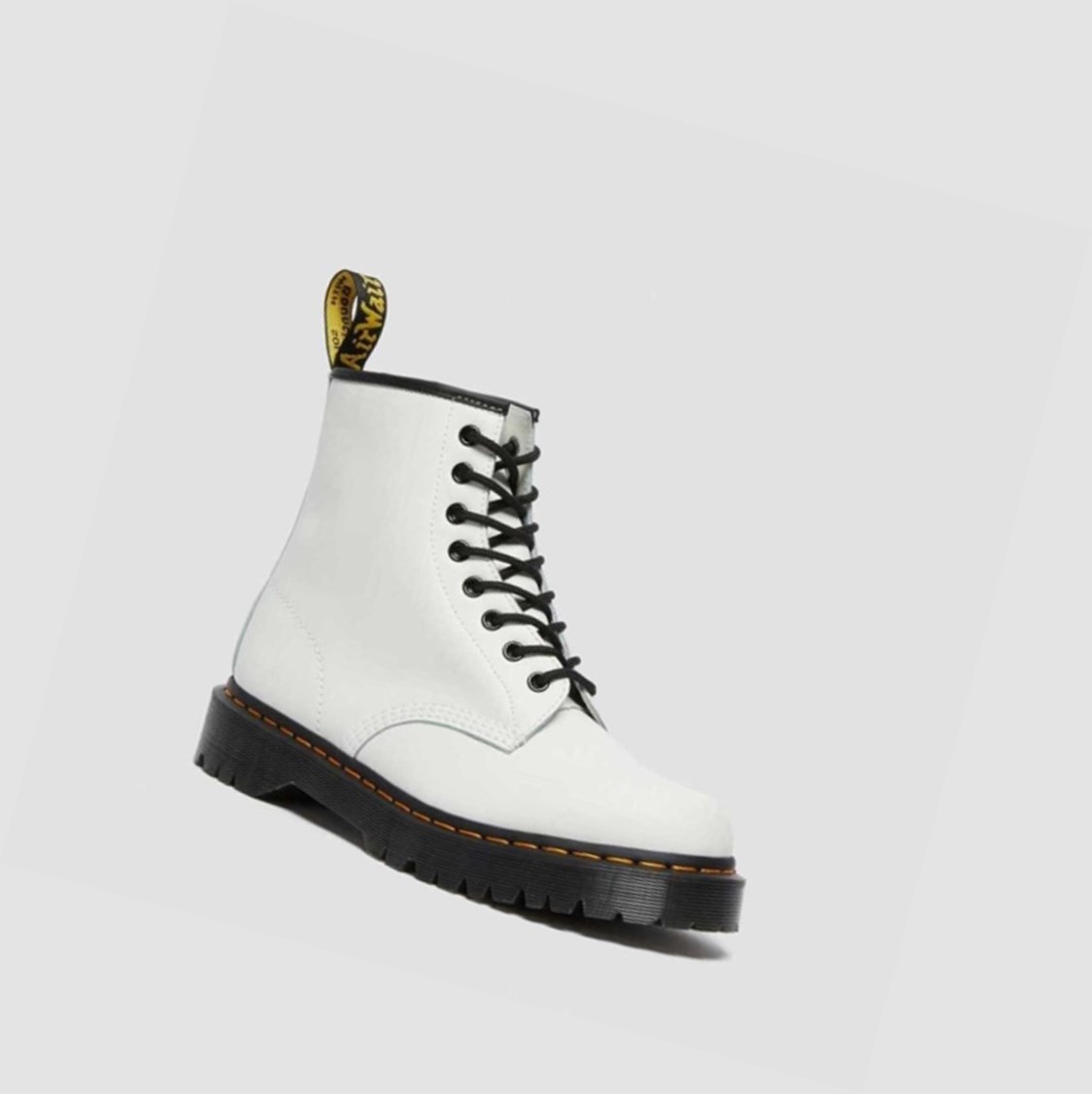 Dr Martens 1460 Bex Smooth Női Platform Bakancs Fehér | 601574VQJ