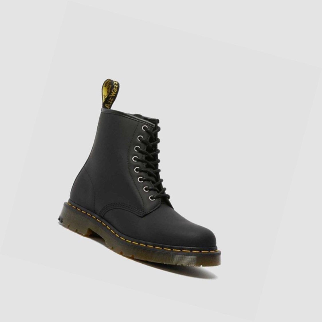 Dr Martens 1460 DM\'s Wintergrip Női Fűzős Bakancs Fekete | 694857QNT