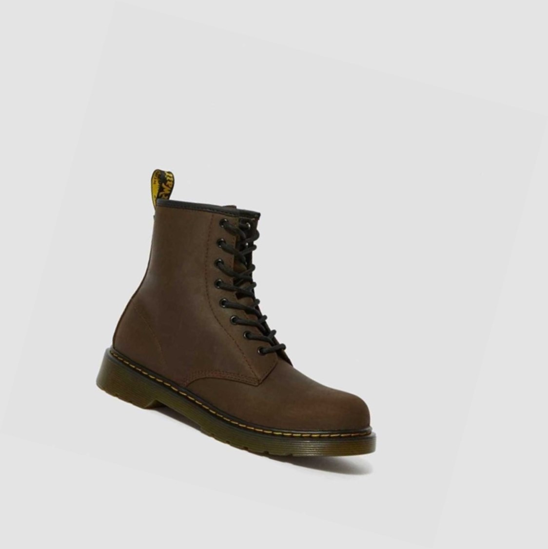 Dr Martens 1460 Faux Fur Bélelt Youth Gyerek Fűzős Bakancs Sötétbarna | 829531VYL