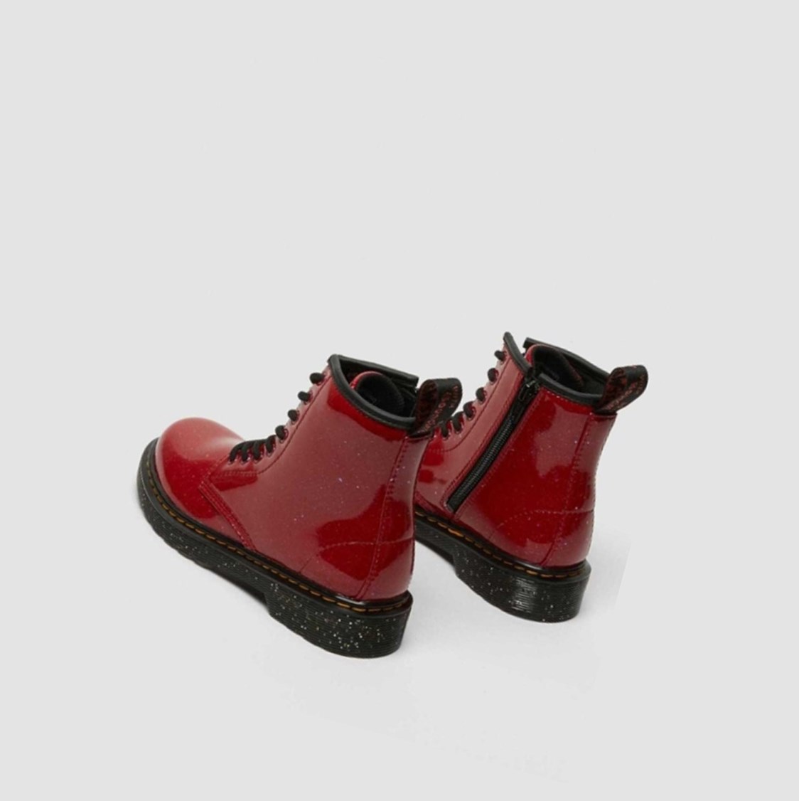 Dr Martens 1460 Glitter Junior Gyerek Fűzős Bakancs Piros | 346918EQK