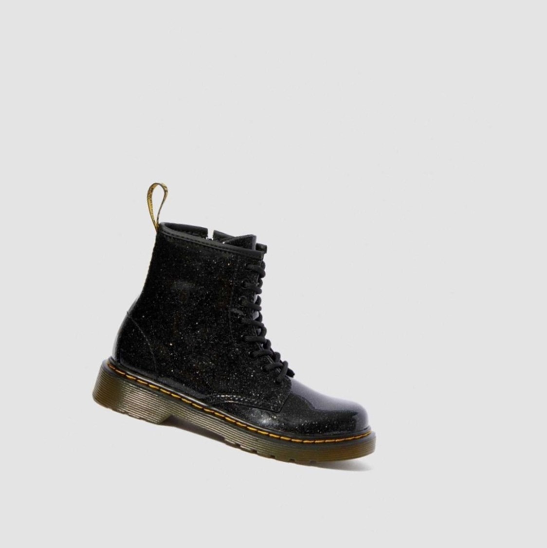 Dr Martens 1460 Glitter Junior Gyerek Fűzős Bakancs Fekete | 561024COY