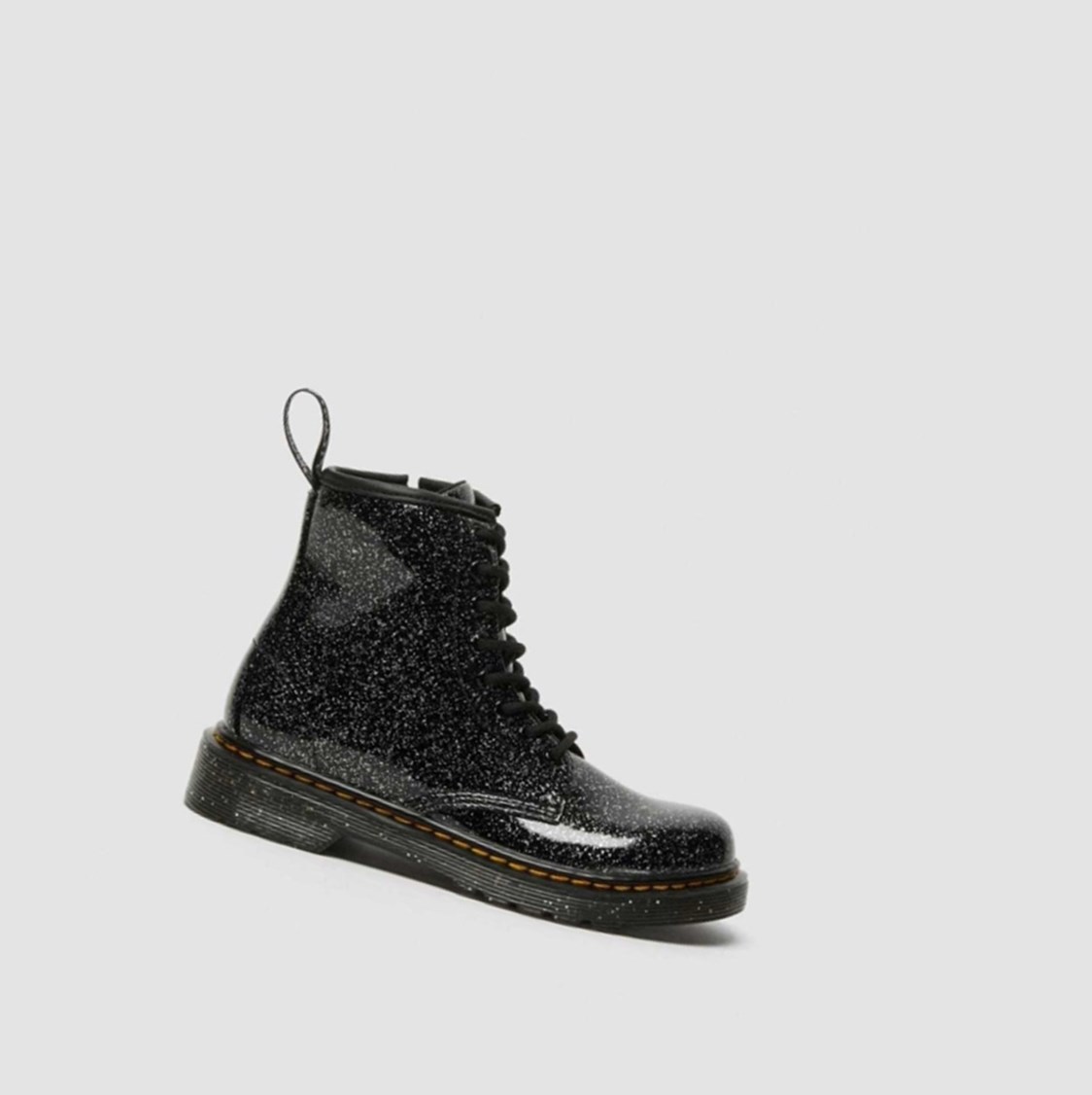 Dr Martens 1460 Glitter Junior Gyerek Fűzős Bakancs Fekete | 950682QCF