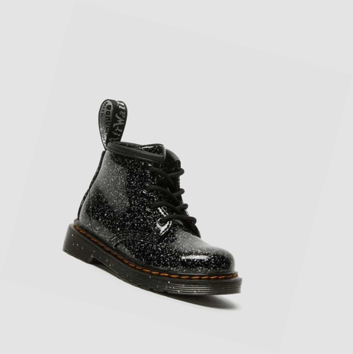 Dr Martens 1460 Glitter Toddler Gyerek Bokacsizma Fekete | 270561JWB