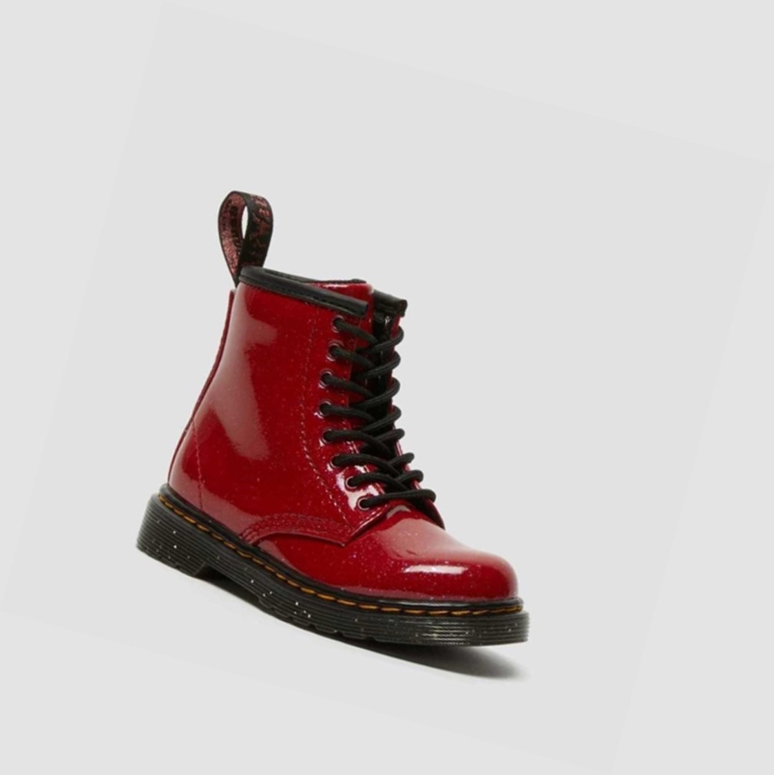 Dr Martens 1460 Glitter Toddler Gyerek Fűzős Bakancs Piros | 016578KNA