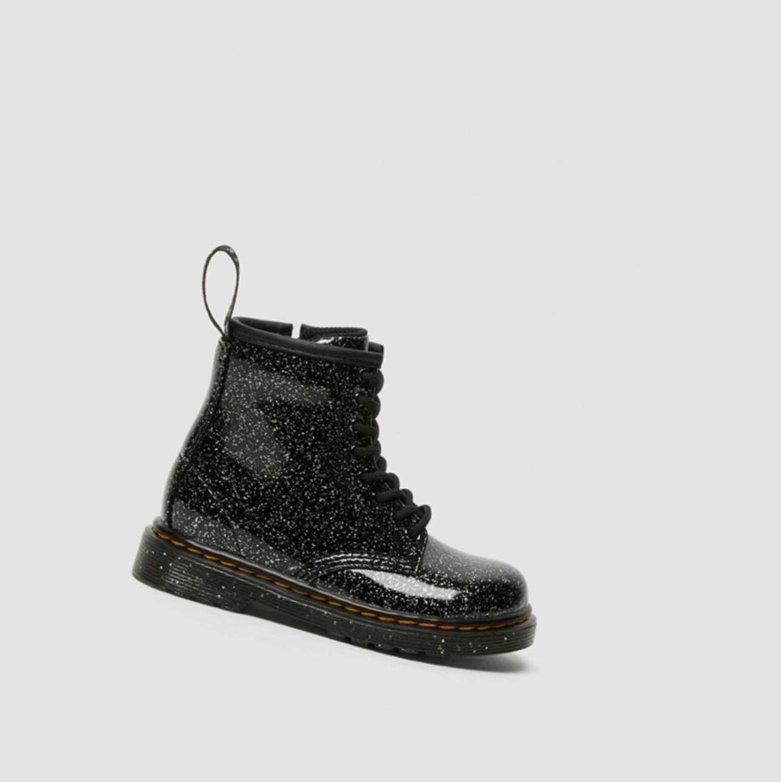 Dr Martens 1460 Glitter Toddler Gyerek Fűzős Bakancs Fekete | 056241SCR