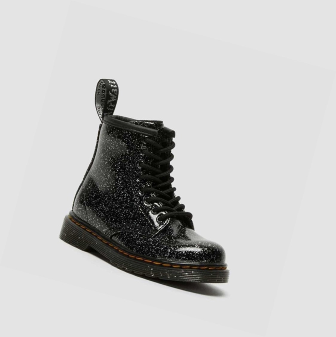 Dr Martens 1460 Glitter Toddler Gyerek Fűzős Bakancs Fekete | 056241SCR