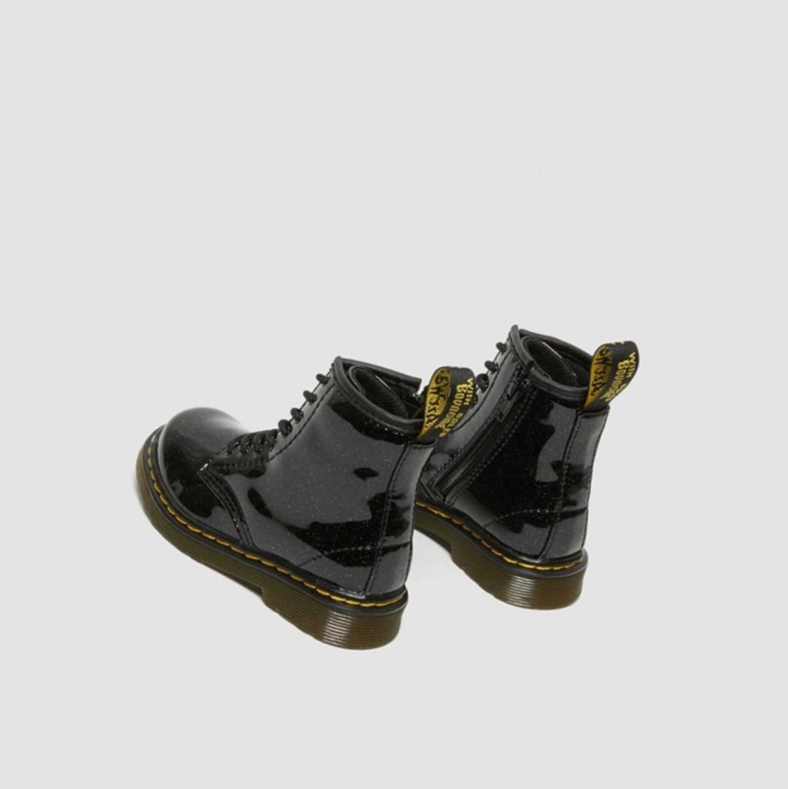 Dr Martens 1460 Glitter Toddler Gyerek Fűzős Bakancs Fekete | 490153OTK