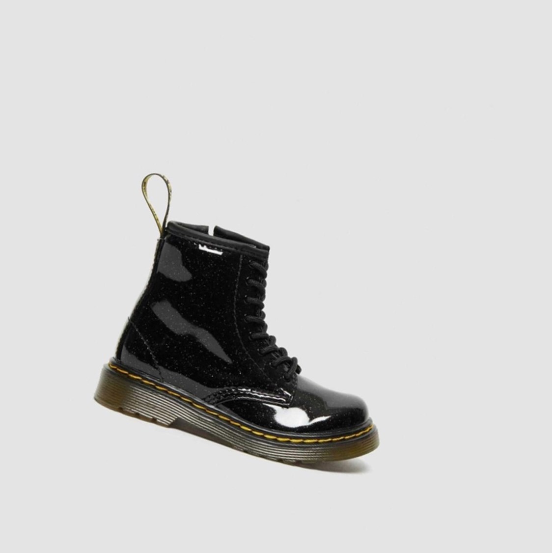 Dr Martens 1460 Glitter Toddler Gyerek Fűzős Bakancs Fekete | 490153OTK