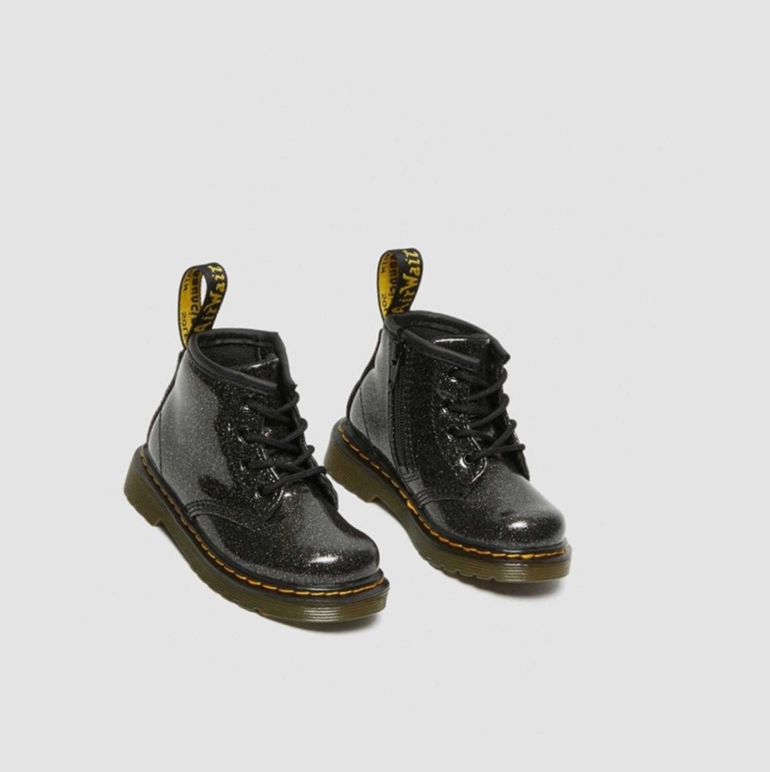 Dr Martens 1460 Glitter Toddler Gyerek Fűzős Bakancs Fekete | 768031YKF