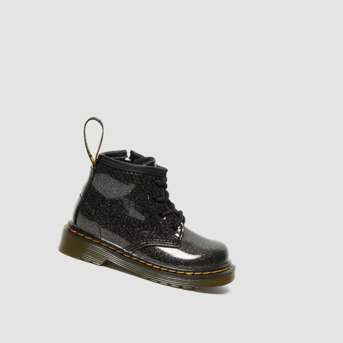 Dr Martens 1460 Glitter Toddler Gyerek Fűzős Bakancs Fekete | 768031YKF