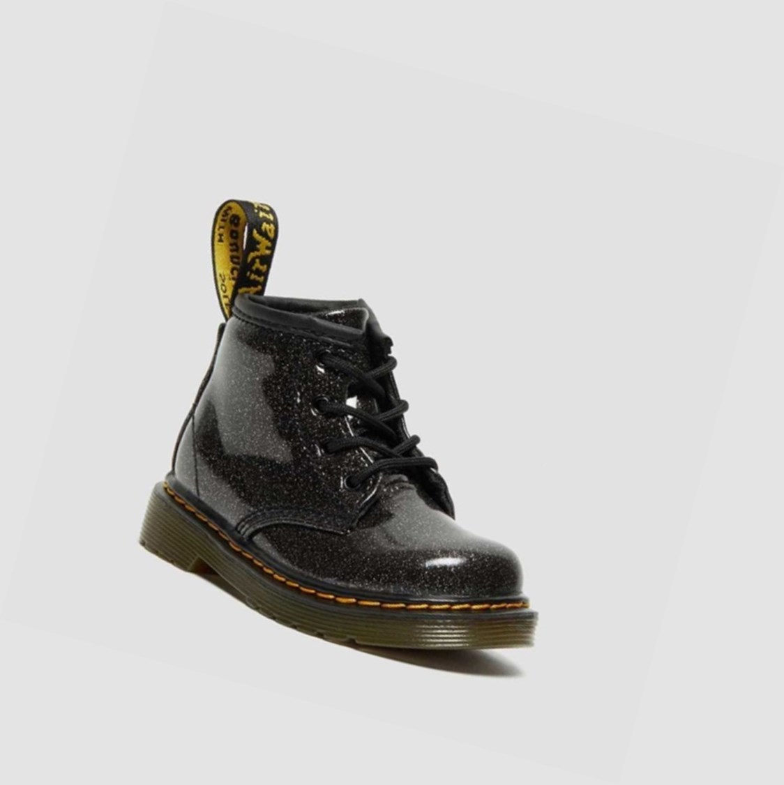 Dr Martens 1460 Glitter Toddler Gyerek Fűzős Bakancs Fekete | 768031YKF