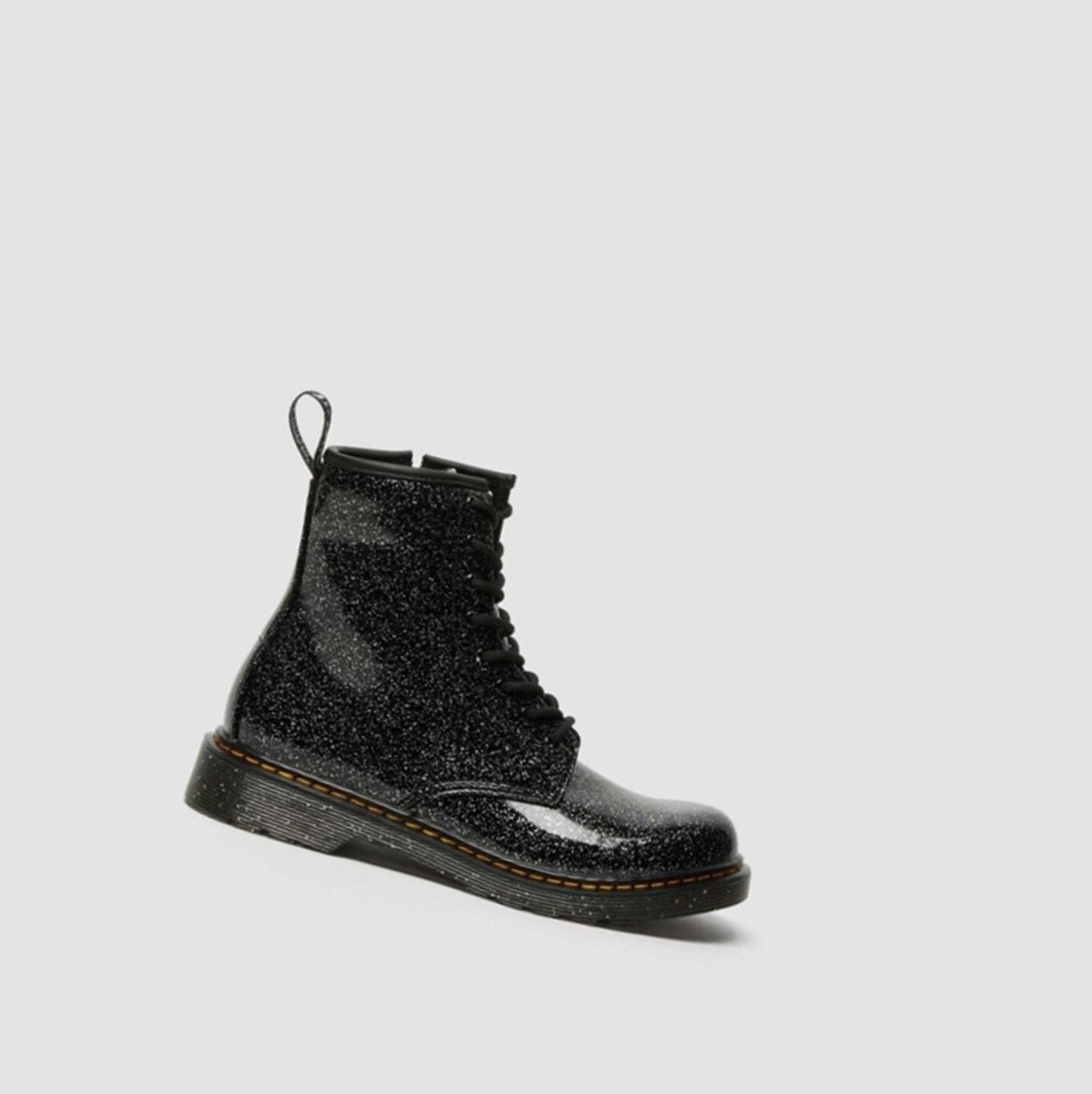 Dr Martens 1460 Glitter Youth Gyerek Fűzős Bakancs Fekete | 051236UAM