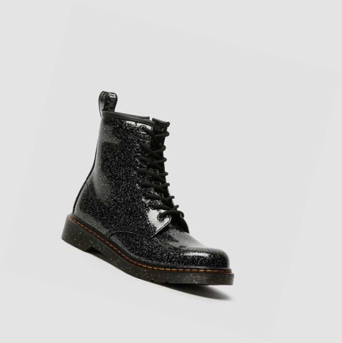 Dr Martens 1460 Glitter Youth Gyerek Fűzős Bakancs Fekete | 051236UAM