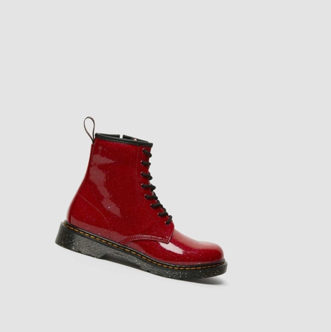 Dr Martens 1460 Glitter Youth Gyerek Fűzős Bakancs Piros | 137805WIM