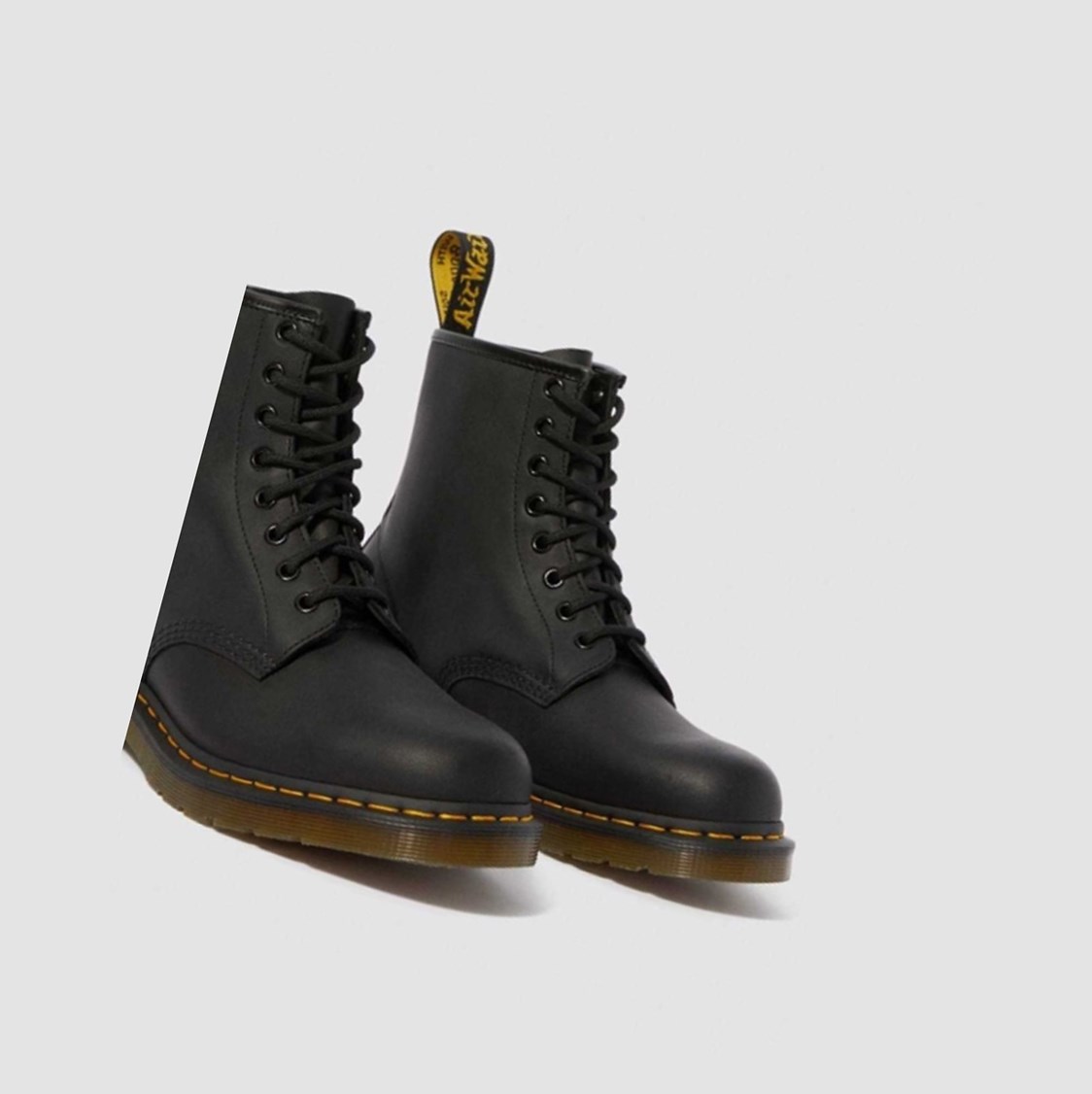 Dr Martens 1460 Greasy Férfi Fűzős Bakancs Fekete | 280967DPM