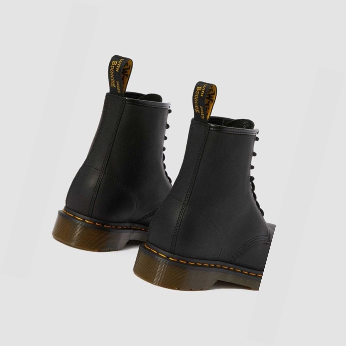 Dr Martens 1460 Greasy Férfi Fűzős Bakancs Fekete | 280967DPM