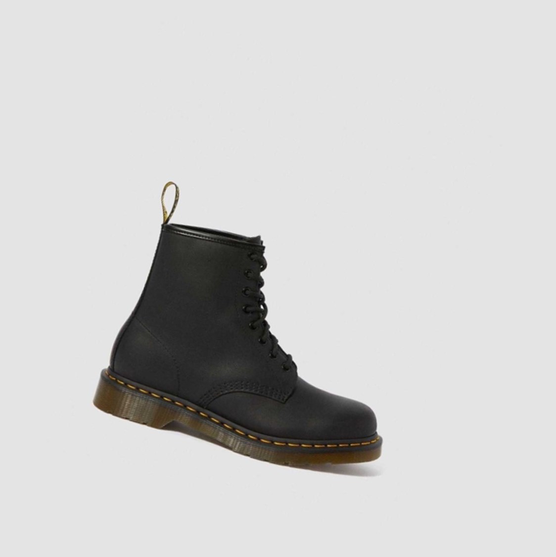 Dr Martens 1460 Greasy Férfi Fűzős Bakancs Fekete | 280967DPM