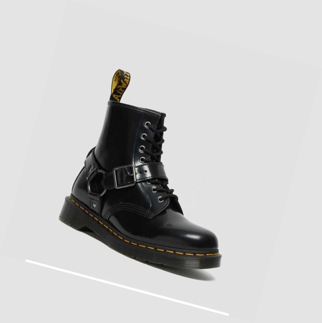 Dr Martens 1460 Harness Női Fűzős Bakancs Fekete | 843170UDC