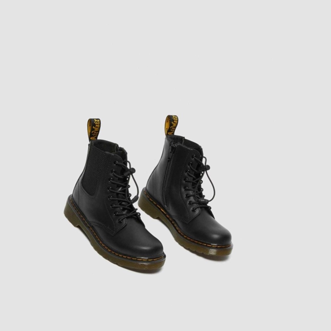 Dr Martens 1460 Harper Junior Gyerek Bakancs Fekete | 132648CUM