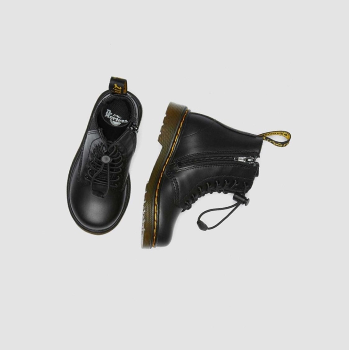 Dr Martens 1460 Harper Toddler Gyerek Bakancs Fekete | 875406QAU