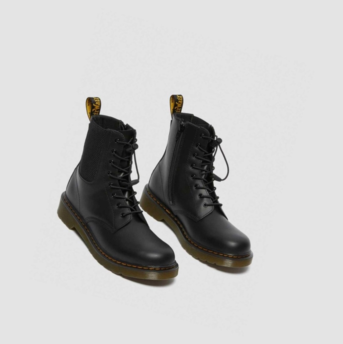 Dr Martens 1460 Harper Youth Gyerek Bakancs Fekete | 849371GQK