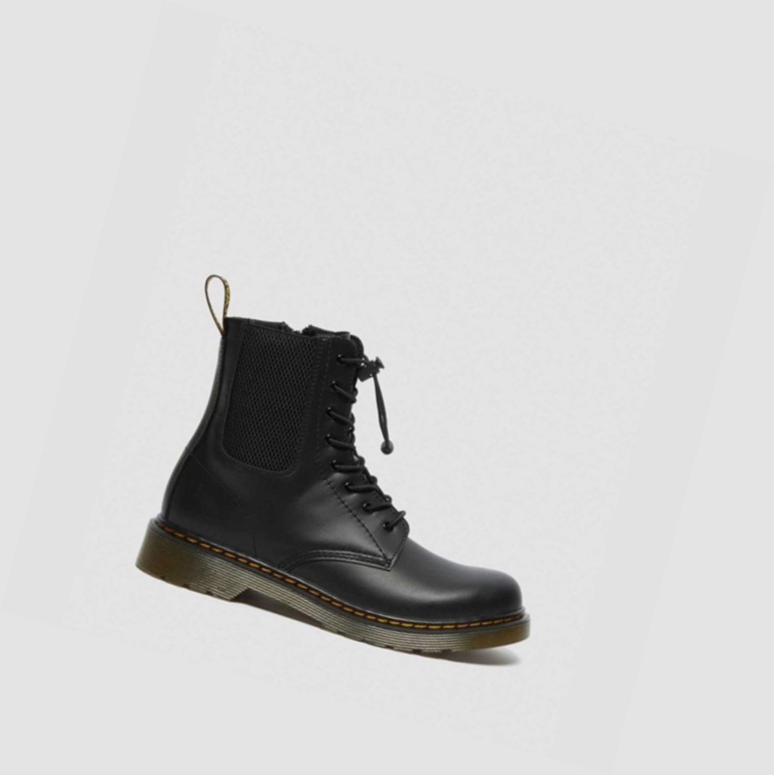 Dr Martens 1460 Harper Youth Gyerek Bakancs Fekete | 849371GQK